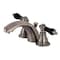 Kingston Brass Duchess Widespread Bathroom Faucet W/ Plastic Pop-Up, Black Stainless KB953AKL - alternate 1